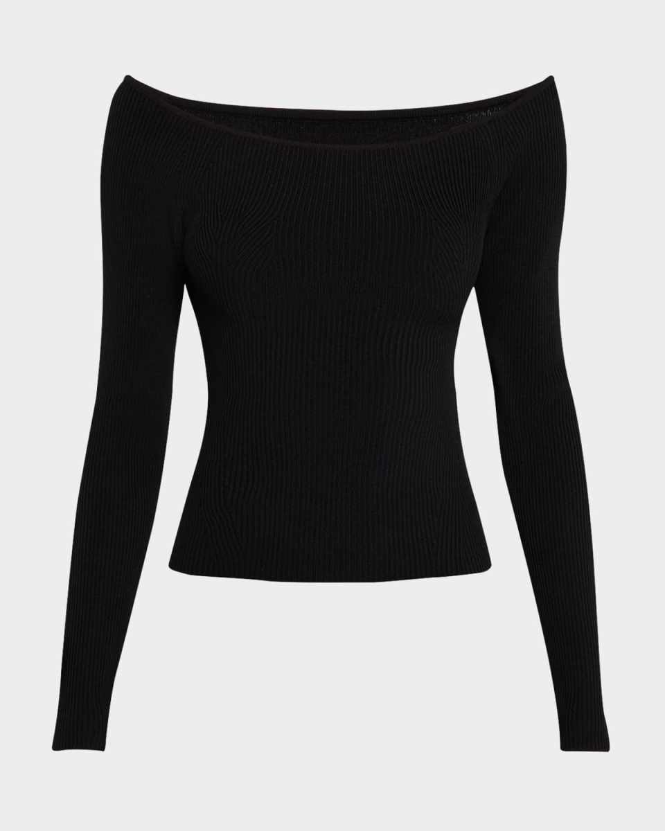 Ribbed Off-Shoulder Top